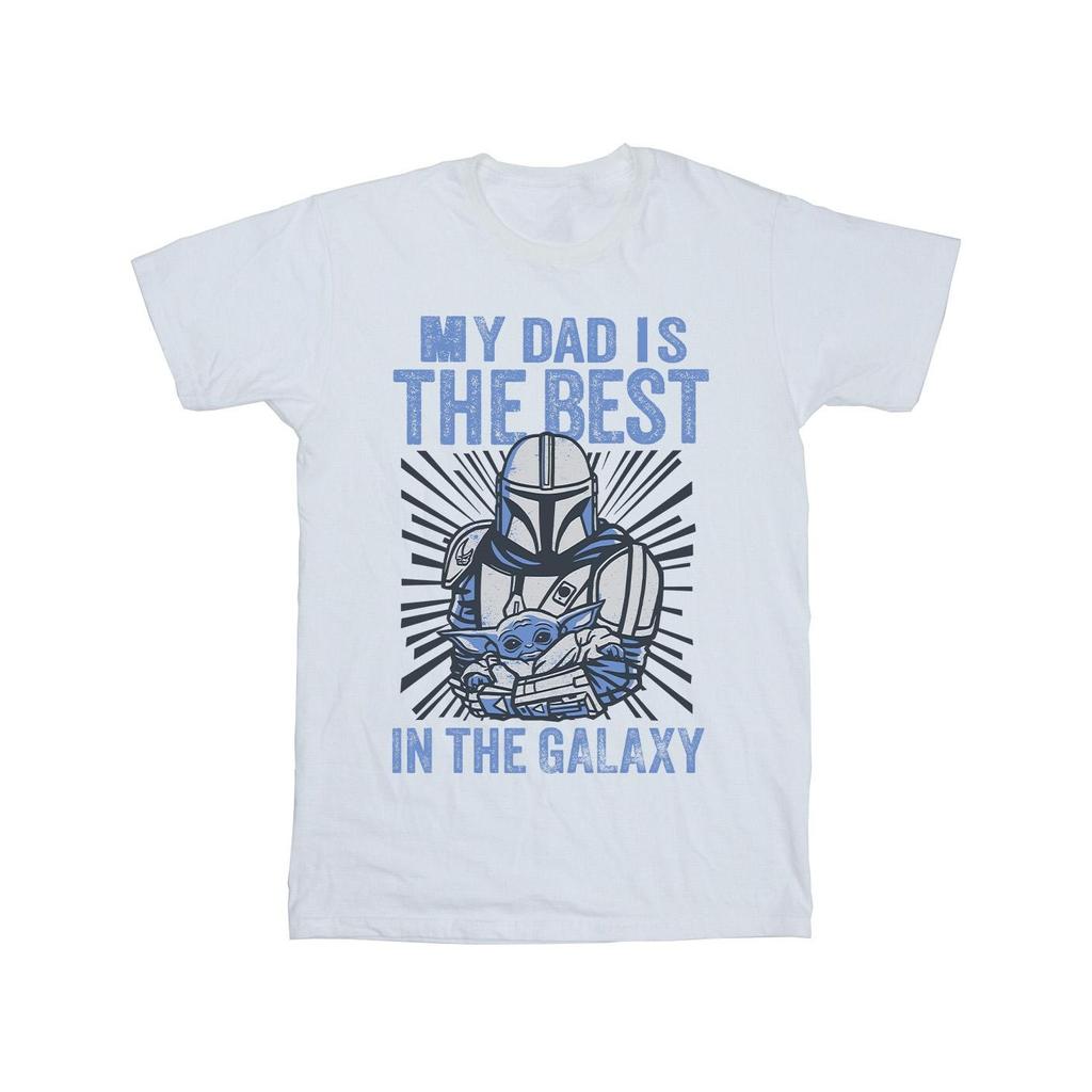 STAR WARS Mens Mandalorian Best Dad T-Shirt