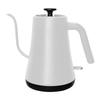 Электрический чайник из нержавеющей стали с узким горлом, белый, для кафе, с гибким воротом, электрический чайник из нержавеющей стали, 1000 мл, электрический чайник, капельница