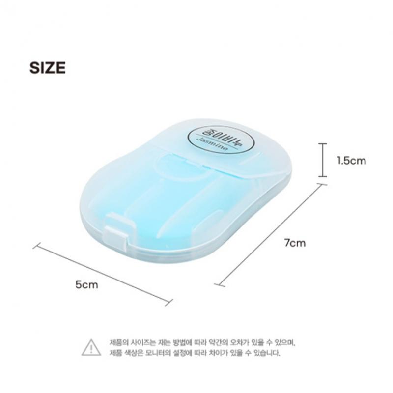 Daiso Портативное бумажное мыло 15 листов с ароматом жасмина 