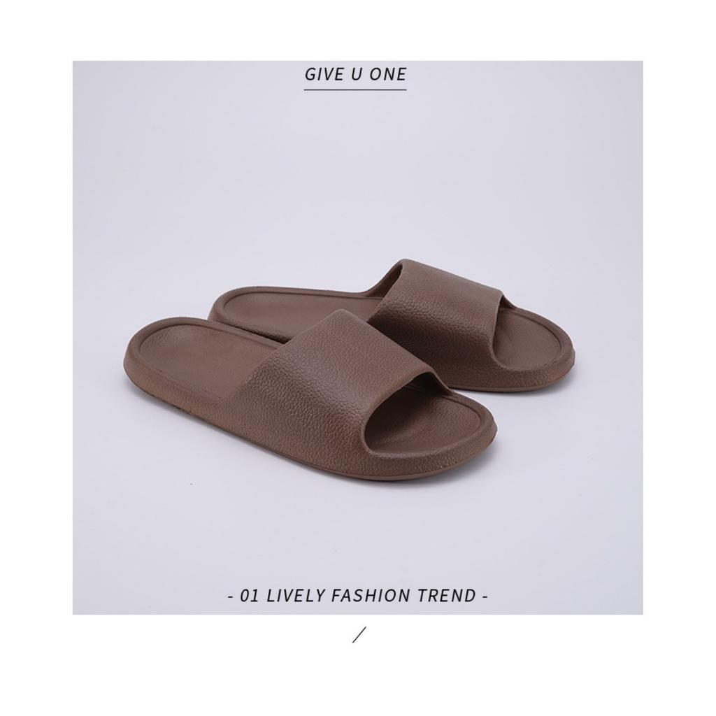 Шлепанцы-слайды из ЭВА на толстой подошве с нескользящей подошвой - Домашние тапочки для помещений/улицы, пляжные сандалии с амортизацией для комфорта, всесезонная повседневная обувь для дома