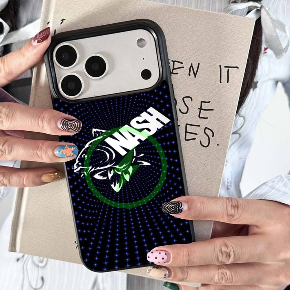 N-Nash Fishing Cool Magnetic Charging Cover Phone Case For IPhone 17 16 14 13 12 11 15 Pro Max For Magsafe Wireless