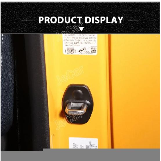 JeCar  Car Door Latch Covers Protective Decoration ABS Rust Stickers For Ford Bronco /Bronco Sport/ F150 2021 Up  Accessories