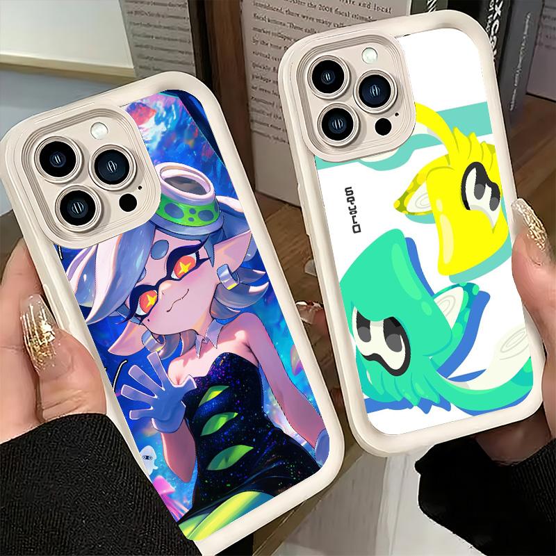 Чехол для телефона S-Splatoons для iPhone 16 17 Air 16E 15 Pro Max 14 Plus 13 12 Mini Capa Мягкий силиконовый Funda