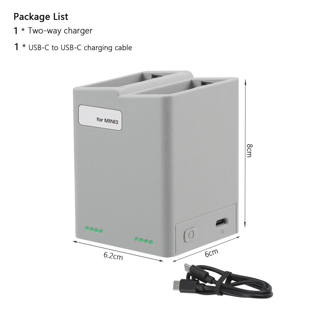 Двусторонний цифровой дисплей зарядный концентратор аккумулятор интеллектуальное зарядное устройство для DJI Mini 4 Pro/Mini 3 Pro зарядка Butler Power Bank дрон