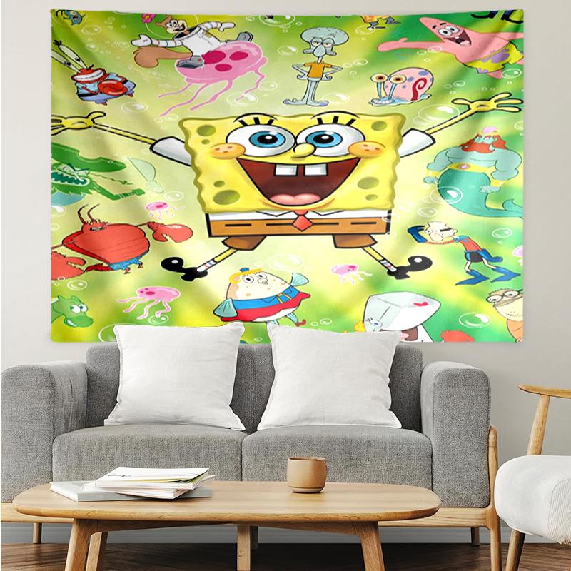 1PC bob And Friends Adventure Tapestry Accessories Playroom Tapestry, for Bedroom,Livingroom, dormitory Room Wall Decor Fan Birthday Gifts