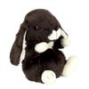 Rabbit Plush Dark Brown Lop-Eared Toy, Small,