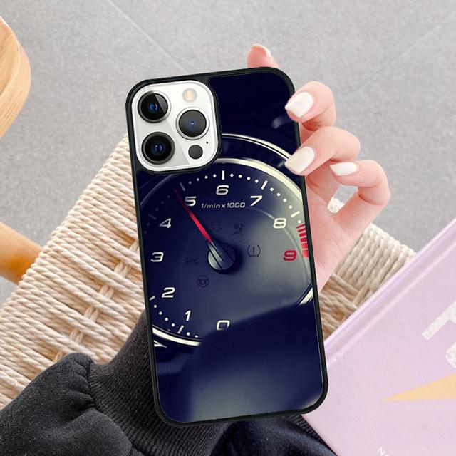 Speedometer Car Phone Case For Apple iPhone 17 Air Pro Max Plus Coque For iPhone 17 Air 14 15 16 13 12 Max Cover