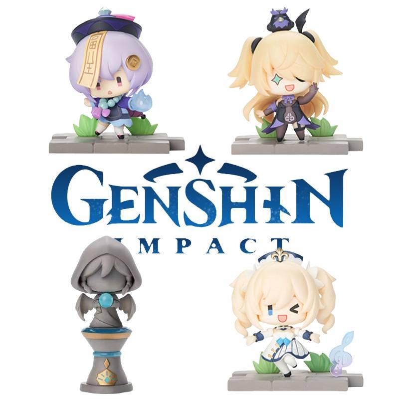 Серия Genshin Impact Фигурка из ПВХ Барбара Фишль Венти Кли и Другие Идеально для Домашнего Декора 8*5*7.5см