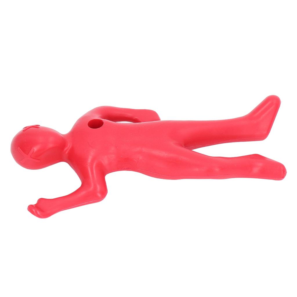 Red Human Shape Pen Holder Plastic Funny Pencil Holder Desk Ornaments for Office Household Decoration