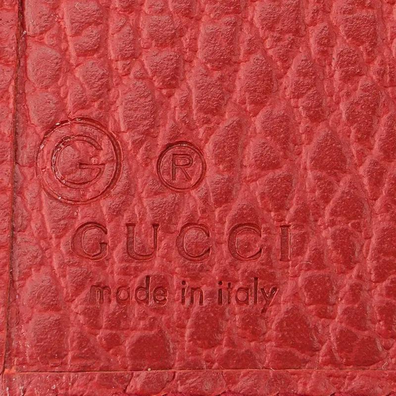 GUCCI Interlocked Gg Wallet Small Red (Unisex) Wallets 615525 CAO0G 6420