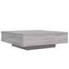 VidaXL Table Basse avec Lumières LED, Table d'Appoint, Bout de Canapé, Meuble de Salon Salle de Séjour, Moderne, Sonoma Gris 836607