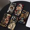 Темный Орнаментальный Коллаж Чехол для Телефона Для iPhone 17 16 15 14 13 12 Max Plus Силиконовый Черный Чехол