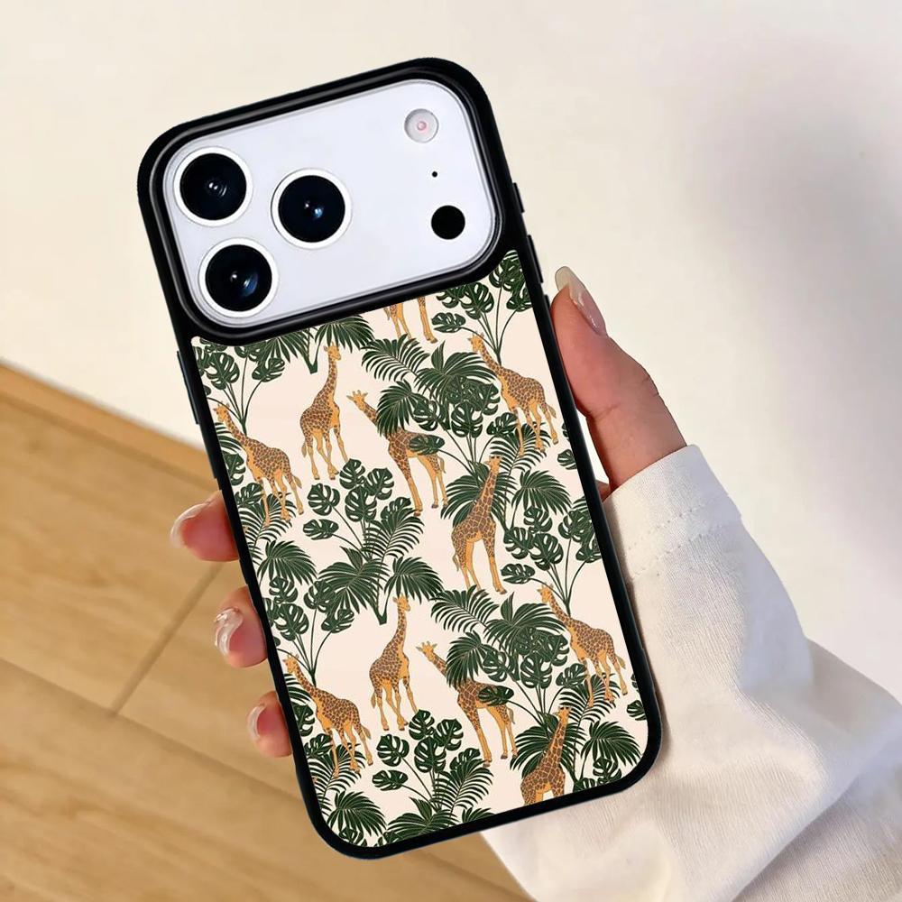 Tigers Leopards tropical leaves Phone Case For Apple iPhone 17 air 16 Pro Max 15 Pro Max 14 13 12 11 Mini Back Cover