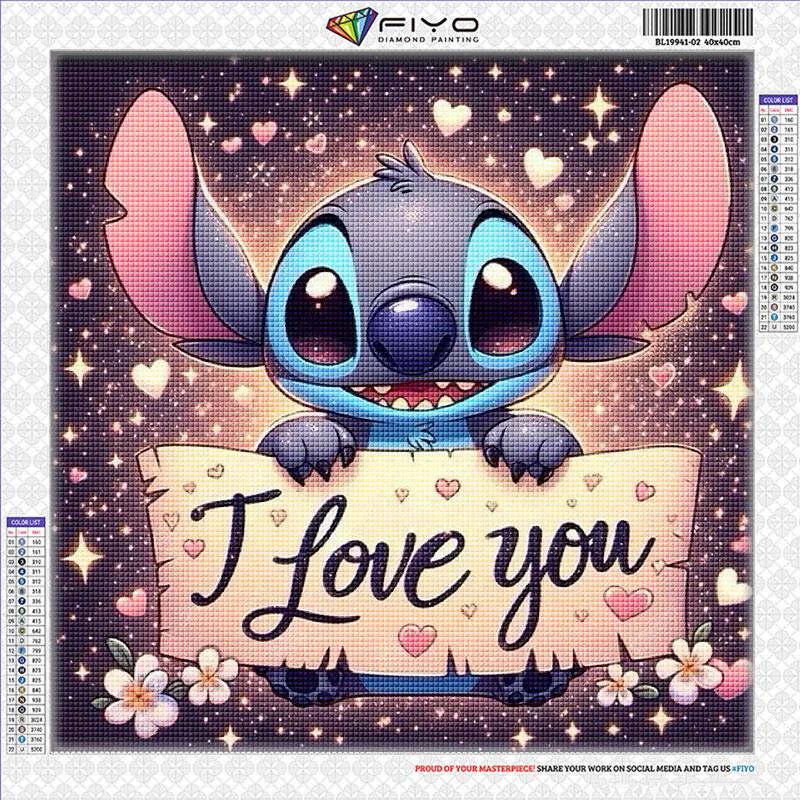 Алмазная картина Лило и Стич Алмазная вышивка Стразы картины Мозаика Искусство Наборы для вышивки крестом Домашний декор