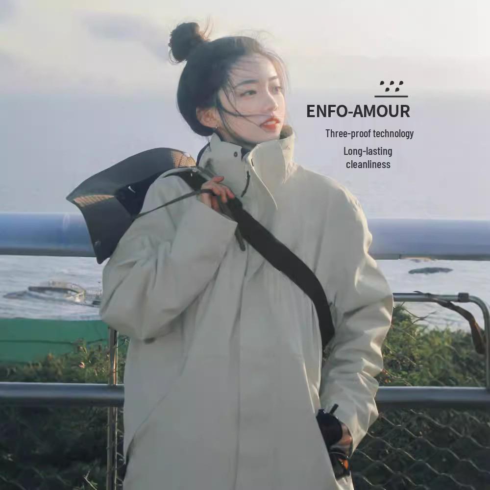 Женская куртка 3-в-1 Camel, ветрозащитная, водонепроницаемая, для альпинизма, на раннюю весну