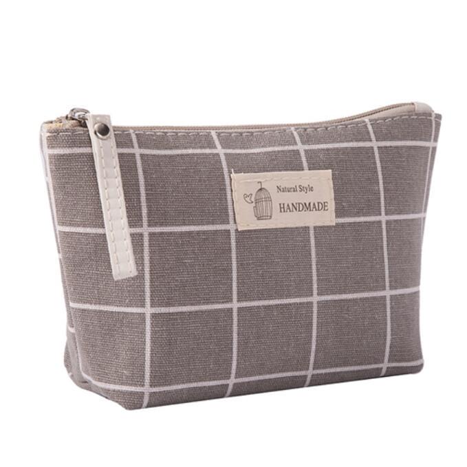 Women Cosmetic Bags Ladies Zipper Makeup Bag Canvas Phone Coin Handbag Travel Organizer Bag Pouch