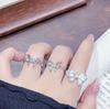 Тысяча Золотых Принцесс Стиль Милый Темперамент Трехмерный Бант Открытое Кольцо Женское Легкая Роскошь Мода Ниша Высокий Сенс