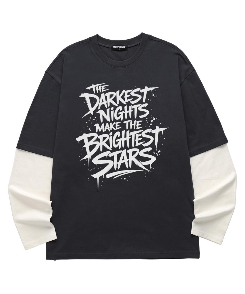VANNWORKS Layered Brightest Star Long Sleeve (Vvll0221) Charcoal