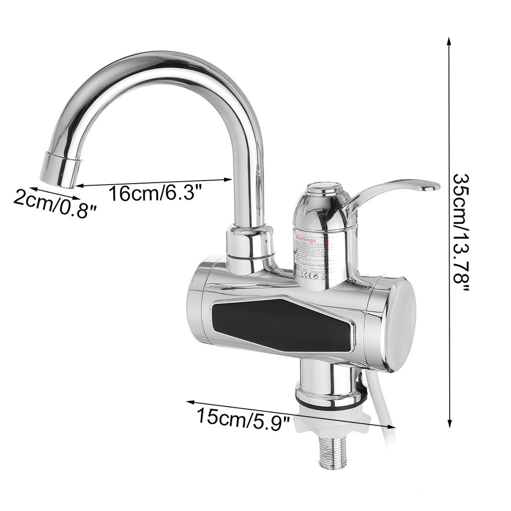 Электрический кран 3000 Вт, водонагреватель из нержавеющей стали, с насадкой для душа, 3S, быстрый нагрев, мгновенный нагрев горячей воды для кухни, ванной комнаты