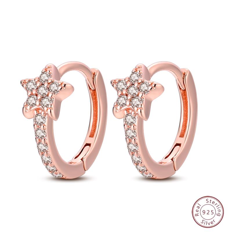 Серьги-кольца из серебра 925 пробы, минималистичные, золотые, круглые, модные, с застежкой-пряжкой с цирконием, свадебные украшения, подарок для женщин