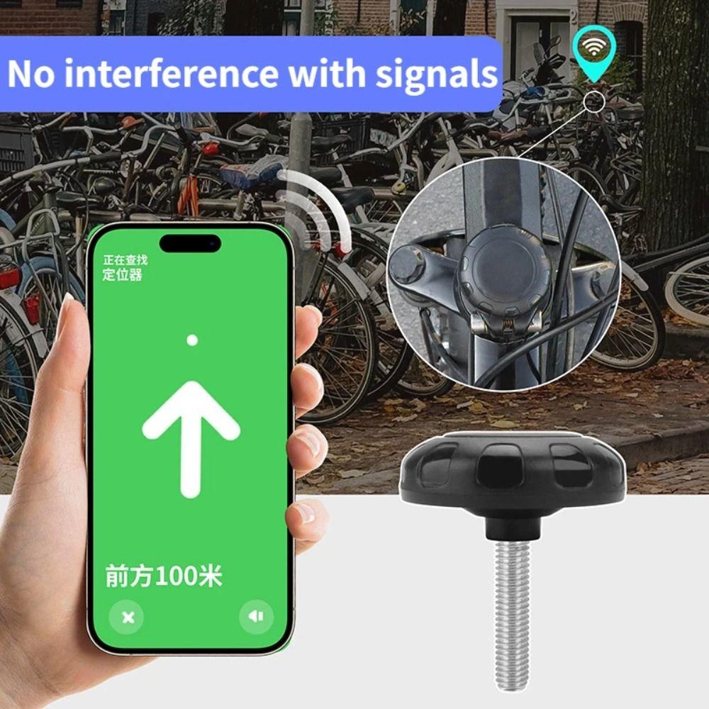 Protective Bicycle Tracker Mount Waterproof Locator Bracket Bike Headset Top Cap for AirTag