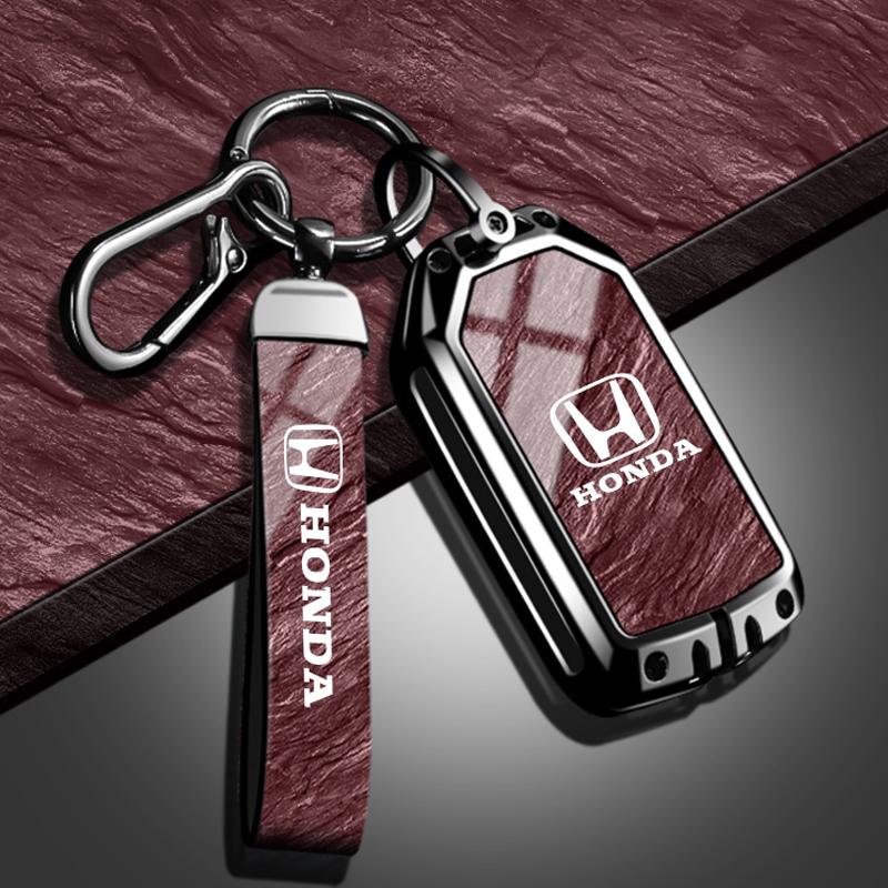 ARG1 Zinc Alloy Car Flip Key Case Fob Cover Protection Shell Keychain For Honda CIVIC CR-V INSPIRE CITY Accord HR-V Pilot Sport SI EX