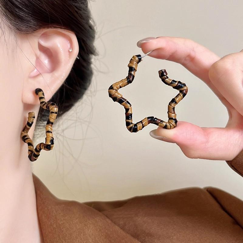 Maillard Design Минималистичный круглый кулон с камнем «тигровый глаз», серьги-пусеты для готических девушек, новые аксессуары, модная бижутерия