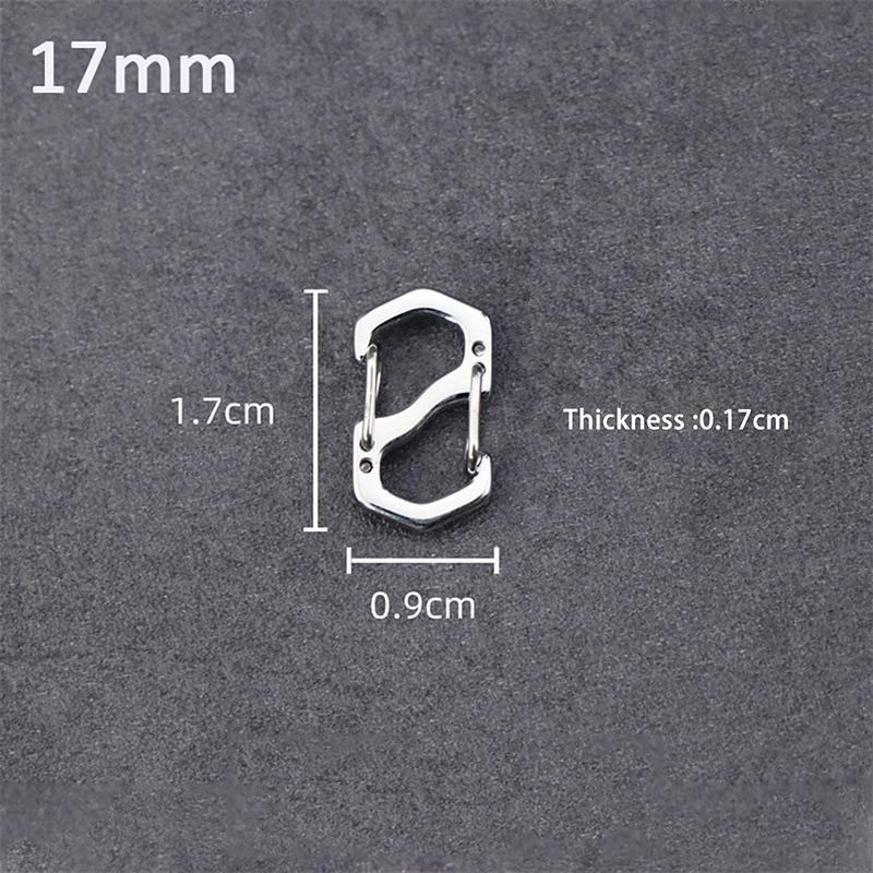 Пряжка для рюкзака из нержавеющей стали S-образный карабин с замком для мини-рюкзаков для отдыха на природе, крючок для багажа, противоугонный ключ-замок