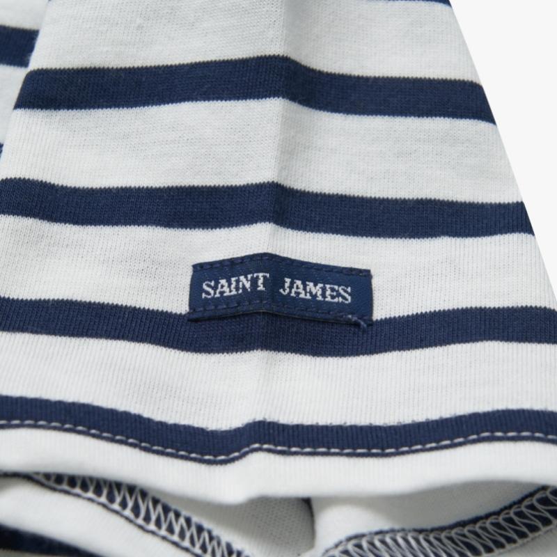 Детская футболка SainT James Современная полоска Белый Морской