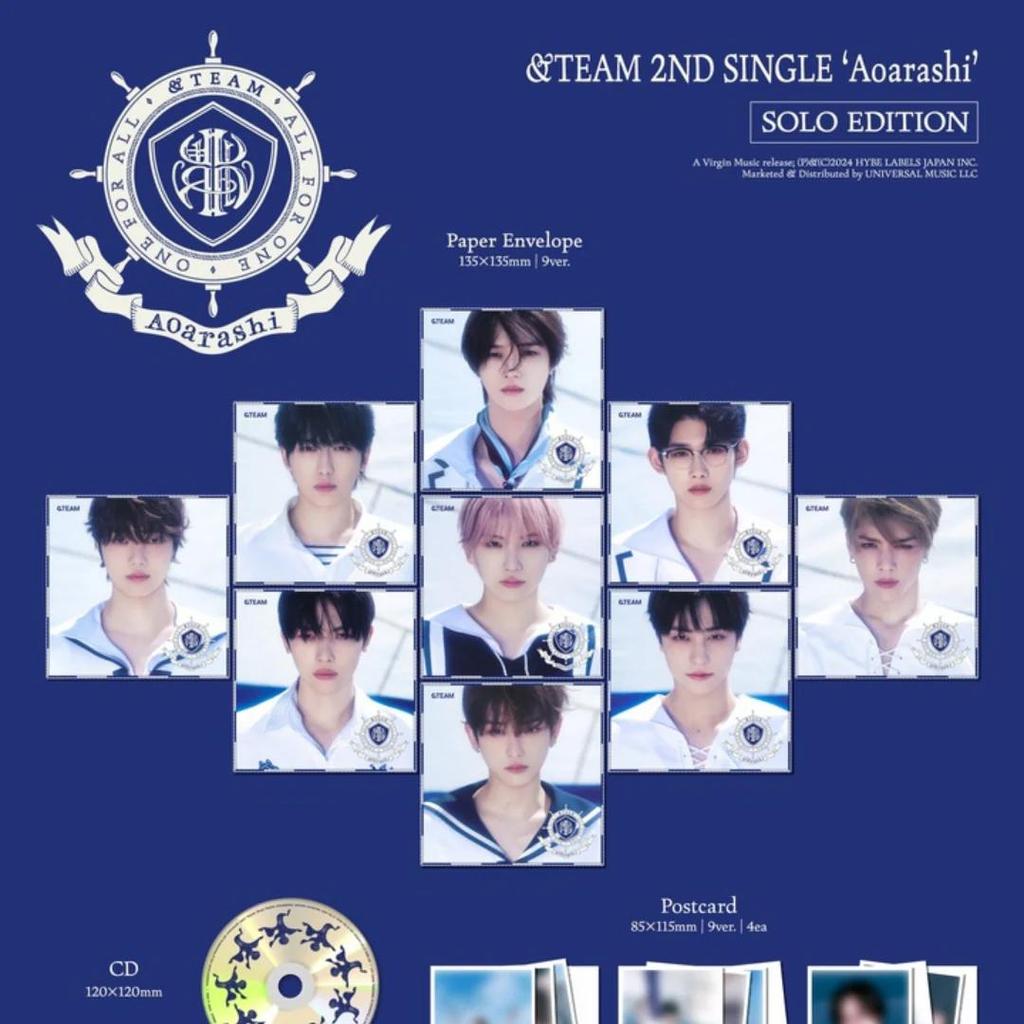 &TEAM - 2-Й СИНГЛ-АЛЬБОМ [AOARASHI] СОЛЬНОЕ ИЗДАНИЕ (9 версий)
