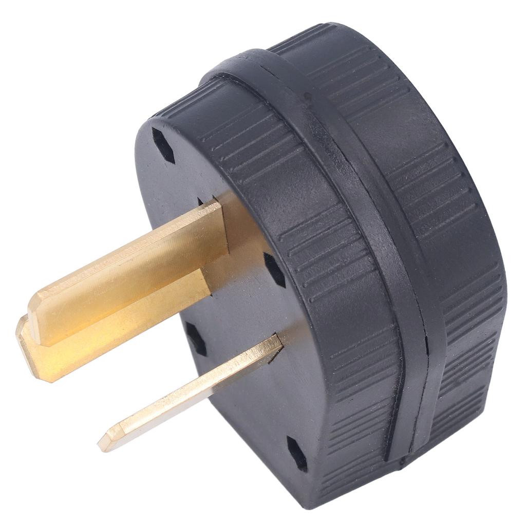 3-контактный промышленный прямой штекер с латунными контактами, штекерный разъем, стандарт США 50A 125 В/250 В