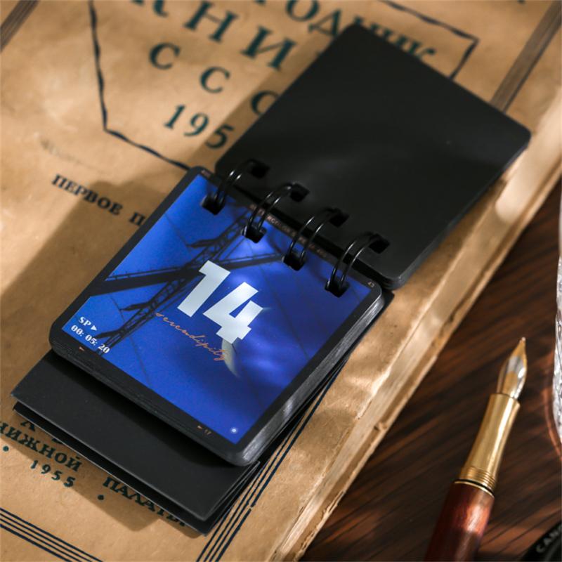 Вечный календарь, креативная пейзажная печать, штампованные календари, украшения для рабочего стола, украшения для