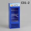 Mini Supermarket Refrigerator Sticker Cabinet Model Toy Micro Scene Diy Doll House Food Play Accessories Miniature Bottle