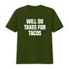 Funny Will Do Taxes For Tacos Tax Season Accounting Accountant T Shirt vintage Washed Versatile Comfortable Slightly