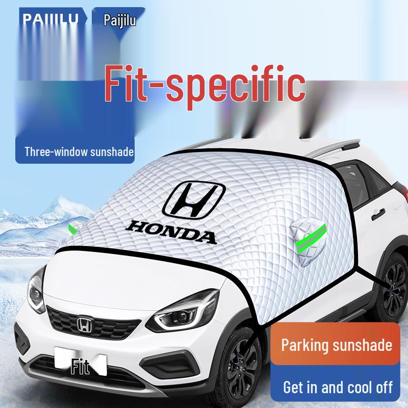 Солнцезащитная шторка для Honda Fit 4-го поколения: Теплоизолирующий козырек, Зонт, Занавеска, Чехол на лобовое стекло.