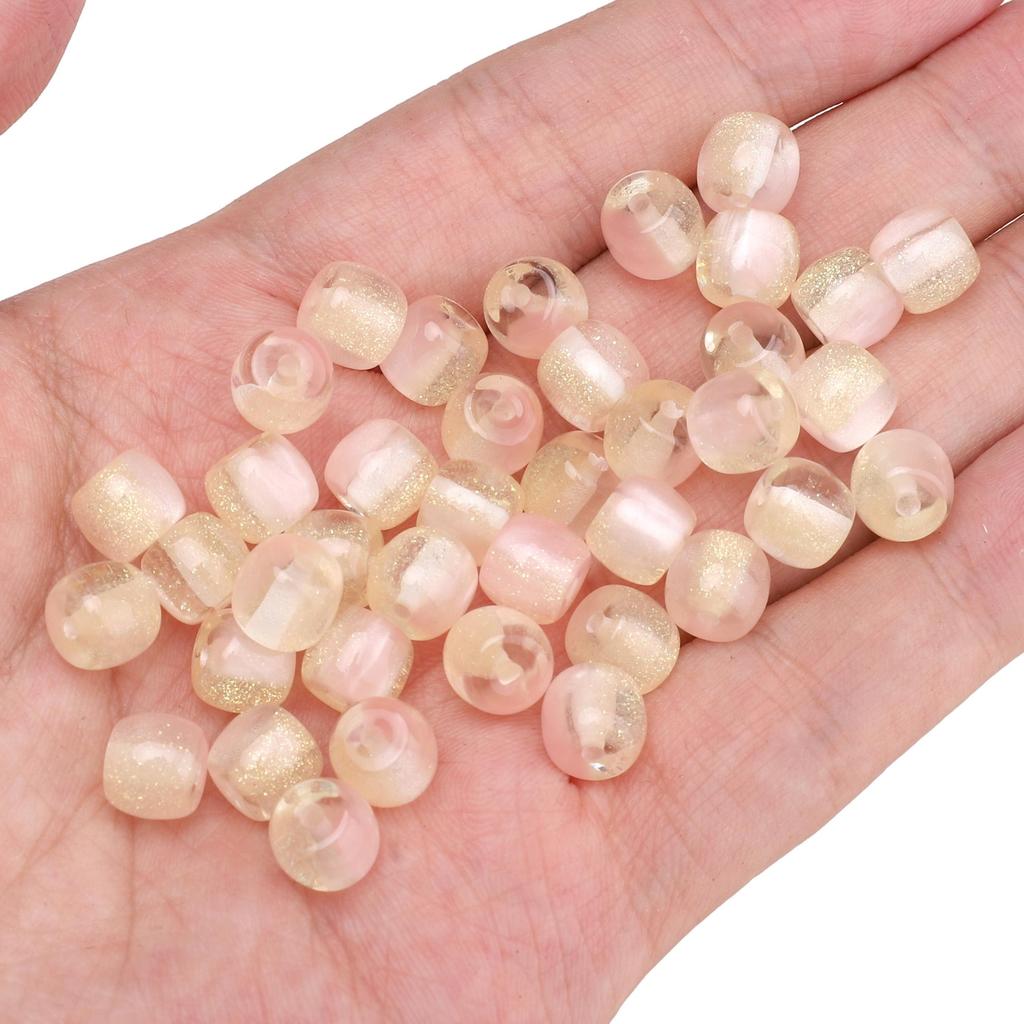 Смоляные матовые цилиндрические бусины для DIY ожерелья, браслета, серег, рукоделия 10 шт.