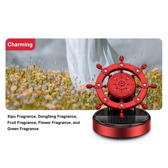 Солнечная энергия, автомобильная ароматерапия, вращение на 360 градусов, освежитель воздуха, автомобильные аксессуары, интерьер, креативный шлем в форме, автоматический очиститель воздуха