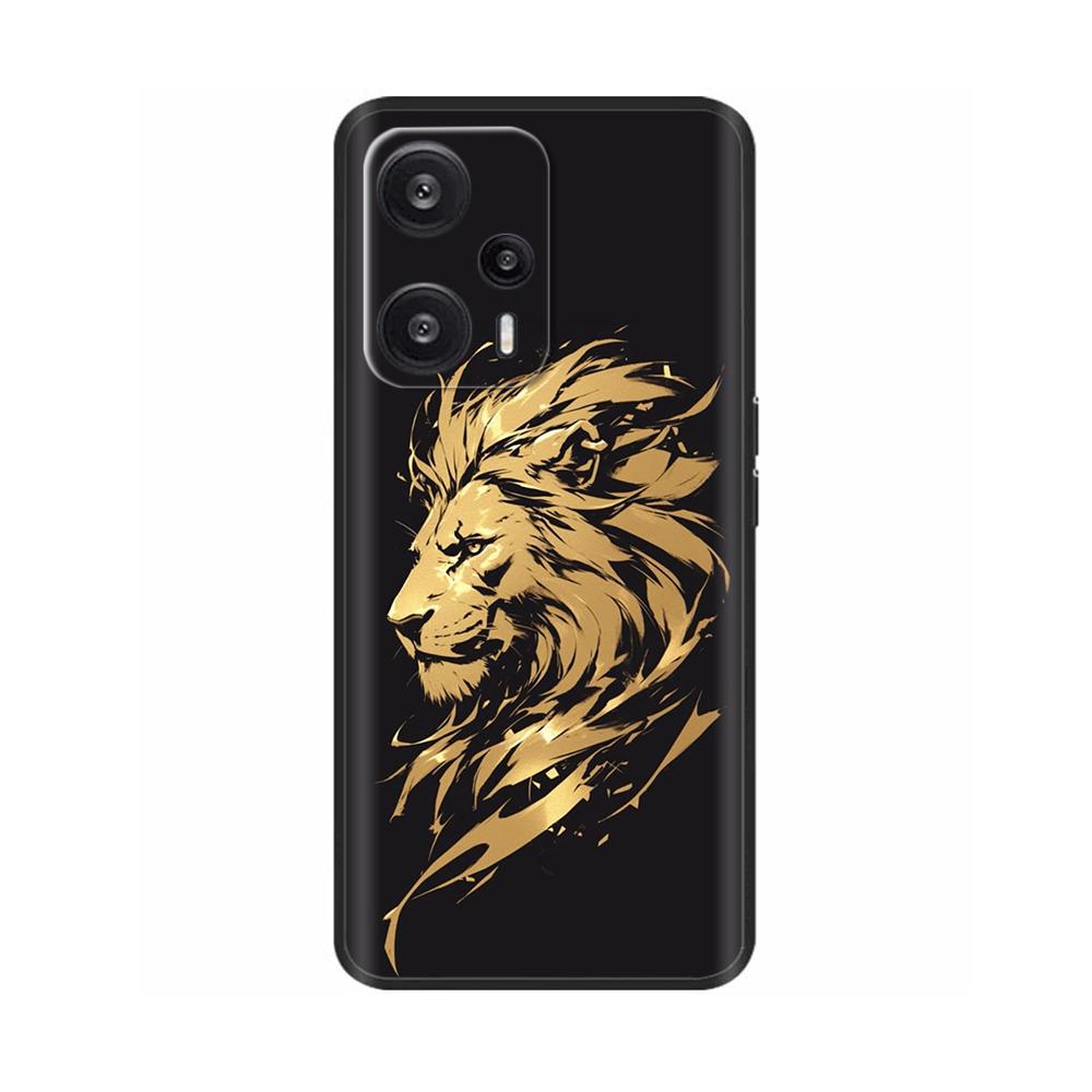 Чехол для Xiaomi Poco F5 Pro Раскрашенный Цветок Задняя Крышка Полная Защита Мягкий Чехол для POCO F5 PocoF5 F5Pro Fundas Чехол для Телефона