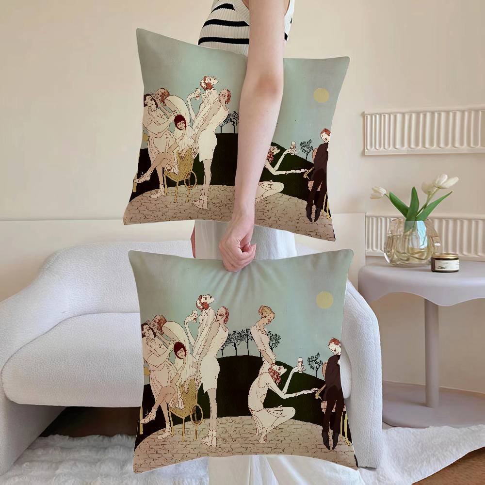 Странные ИсторииАниме Наволочка Подушка Диван и Гостиная Декоративные Наволочки Пылезащитные и Клещезащитные Невидимая Молния