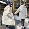 Thick Hooded Long Jacket for Women, Korean Style Winter Coat with Loose Fit