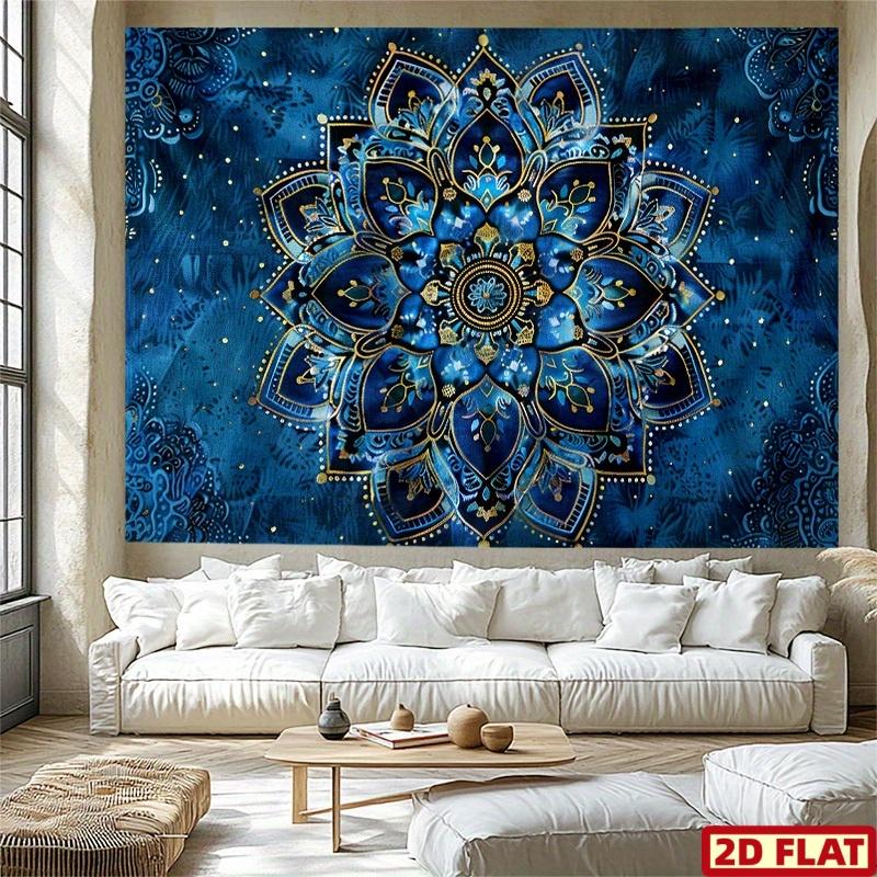 2D plane 1 piece of hippie-style wall banner for the living room background bedroom and living room decoration