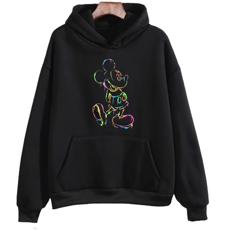 Minnie Mouse Print Hoodie Kawaiii Men's and Women's Disney Sweatshirt Autumn Fashion Comfortable Casual O-neck Streetwear Jumper