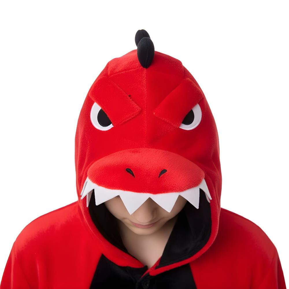 Piżama Onesie Kigurumi Kostium Przebranie Dinozaur Dzieci 115-125Cm