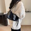 Ielgy Autumn Winter Retro Underarm Bag Shoulder Crossbody High-End Texture Fashion Underarm Small Square Bag