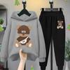Cartoon Bear Hoodie Cartoon Cartoon Cartoon Cartoon Children's Clothing Children Girls Boys Sweatshirt Hoodie Set Two Sets