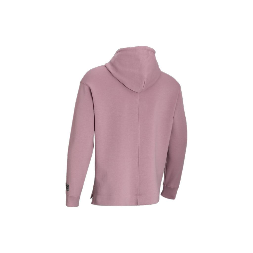 Under Armour Solid Color Hoodie With Drawstring Men Tops Pink 1377173-697