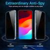 Screen Protector - Tempered Glass - for iPhone 15 - Anti-Spy - Easy Installation - 3 Pieces