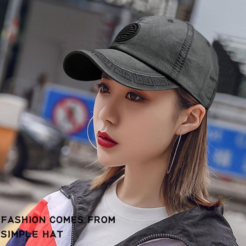 ZEXIN Шляпа в китайском стиле, шляпа с утиным языком, хипстерская индивидуальная бейсбольная шляпа, хлопковая солнцезащитная шляпа от солнца