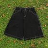 Европейские уличные джинсы JNCO с вышивкой, хип-хоп, свободные, широкие штанины