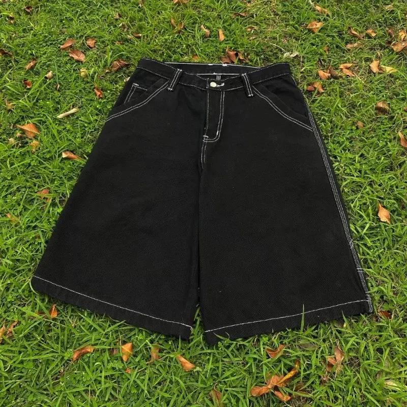 Европейские уличные джинсы JNCO с вышивкой, хип-хоп, свободные, широкие штанины